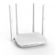 Tenda F9 600M WiFi Router displayed in a modern home setup, ensuring strong and reliable internet connectivity.